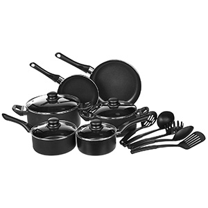 Amazon Basics Non-Stick Cookware Set