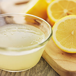 Applying Lemon Juice