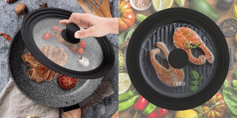 Cookware with multi-sized lids