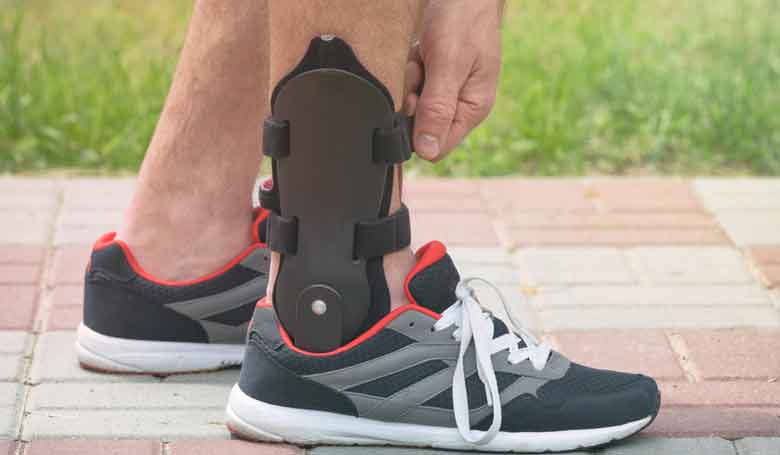 Ankle brace sales under shoe