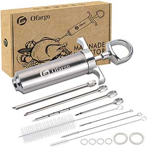 Ofargo Steel Meat Injector Syringe Kit