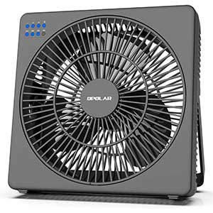 OPOLAR 8 Inch Desk Fan with Time