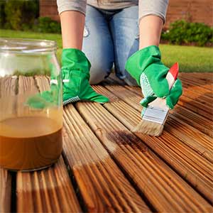 Staining or Painting Deck